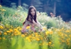 花间精灵美女无水印版高清壁纸